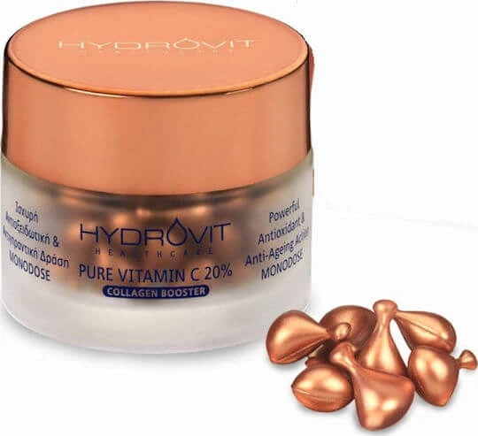 Target Pharma Hydrovit Collagen Booster Hidratant și Anti-Îmbătrânire pentru Față cu Vitamina C și Vitamina E pentru Detoxifiere și Strălucire