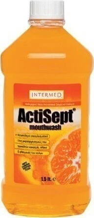 InterMed Actisept Mouthwash Orange Apă de Gură Protecție Zilnică