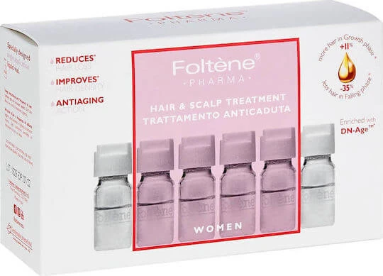 Foltene Hair & Scalp Treatment Ampule pentru păr pentru căderea părului pentru femei 12x6ml