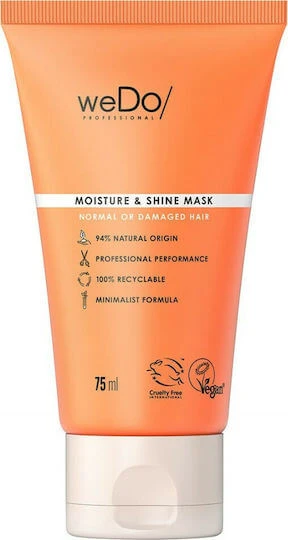 Wedo Moisture & Shine Mască de Păr pentru Stralucire 75ml