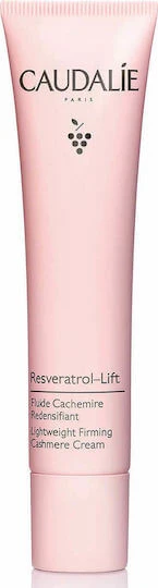 Caudalie Resveratrol-Lift Cashmere Light Cremă de Zi pentru Față cu SPF20 pentru Hidratare, Anti-îmbătrânire și Tonifiere cu Acid Hialuronic 40ml