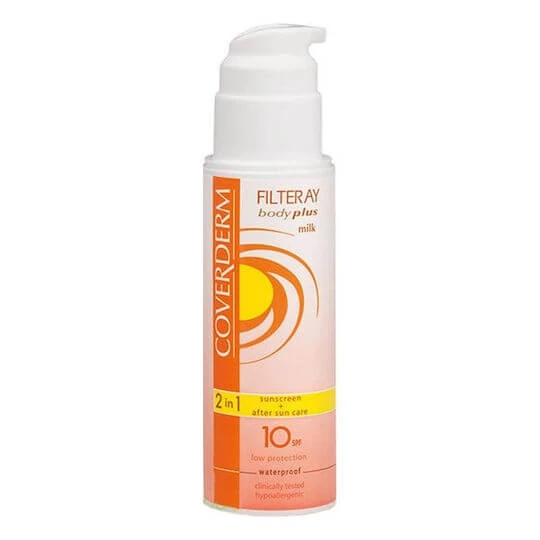 Coverderm Filteray Plus Milk Cremă cu Protecție Solară Waterproof pentru Corp SPF10 150ml