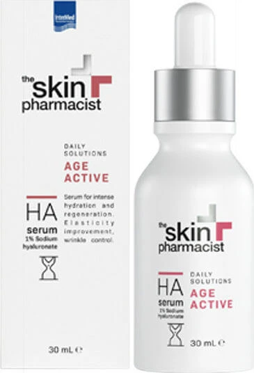 InterMed The Skin Pharmacist Age Active HA Serum Hidratant și Anti-îmbătrânire pentru Față cu Acid Hialuronic 30ml