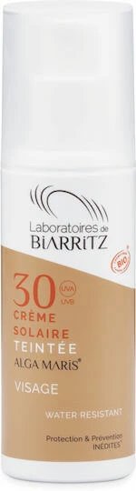 Laboratories de Biarritz Cremă Antisolară Waterproof Cu Pigment Față SPF30 Nuanta 02 Beige 50ml