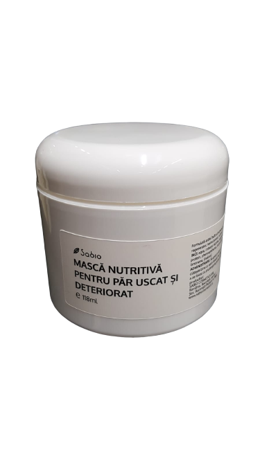 Masca nutritiva pentru par uscat si deteriorat, 118ml, Sabio