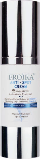 Froika Anti-Spot Cremă Hidratantă și de Albire de Zi cu SPF15 Împotriva Imperfecțiunilor și Petelor Pigmentare cu Vitamina C 30ml