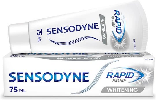 Sensodyne Rapid Action Whitening Pastă de dinți pentru Albire și Dinți sensibili 75ml