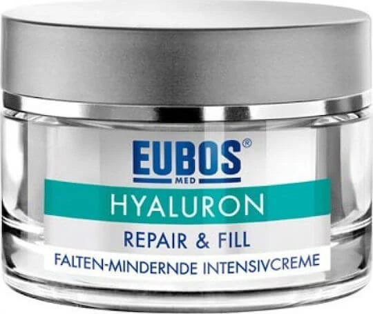 Eubos Repair & Fill Cremă de Față de Zi pentru Hidratare, Anti-Îmbătrânire și Tonifiere cu Acid Hialuronic și Peptide 50ml