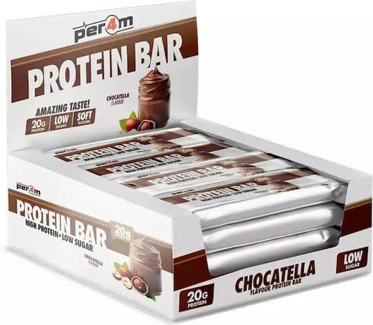 Per4m Protein Bar Batoane cu 20gr Proteină & Aromă Chocotella 12x62gr