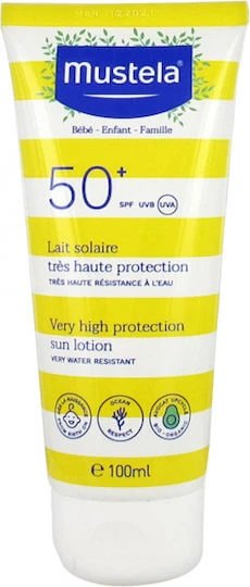 Mustela Waterproof Bebeluș Crema de Soare Emulsie SPF50 100ml