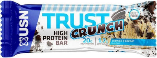 USN Trust Crunch Baton cu 20gr Proteină & Aromă Fudge Brownie 60gr