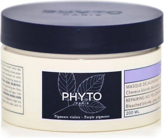 Phyto Purple Mască de Păr Fără galben pentru Păstrarea Culorii 200ml