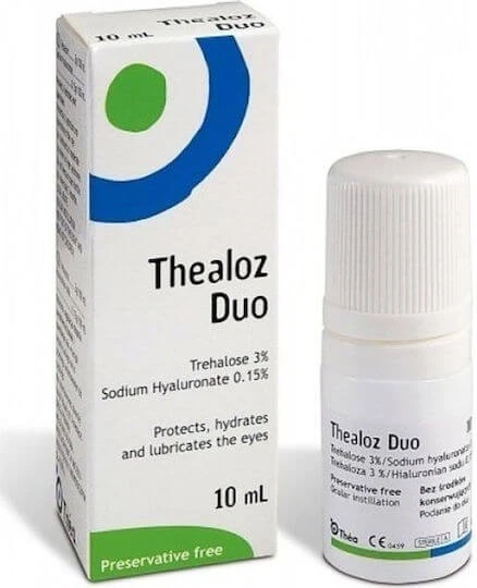 Thea Pharma Hellas Thealoz Duo Picături Oftalmice cu Acid Hialuronic pentru Ochi Uscat 10ml