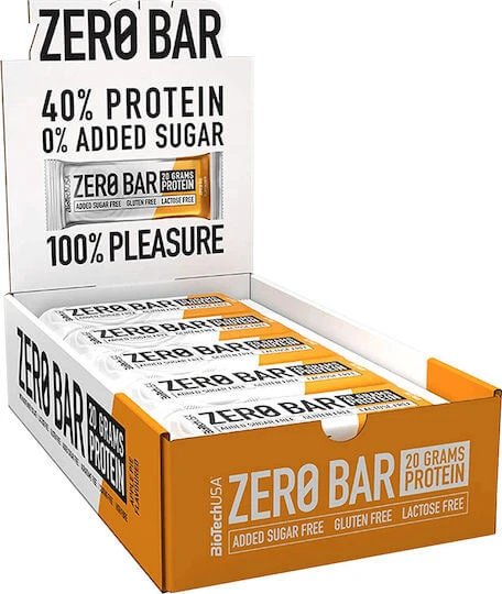 Biotech USA Zero Bar with Native Whey Isolate Batoane cu 40% Proteină & Aromă Apple Pie 20x50gr