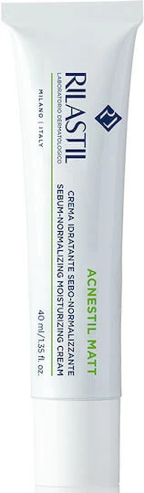 Rilastil Acnestil Cremă Hidratantă de Față 24h Împotriva Imperfecțiunilor și Acneei cu Acid Hialuronic 40ml