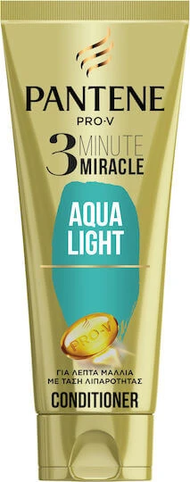 Pantene Pro-V 3 Minute Miracle Aqua Light Balsam Hidratare pentru Toate Tipurile de Păr 200ml