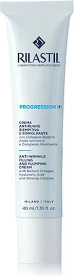 Rilastil Progression Cremă de Zi Anti-Îmbătrânire pentru Față cu Acid Hialuronic și Colagen 40ml