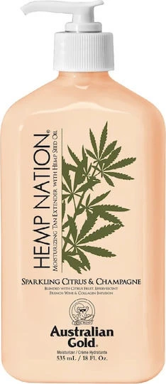 Australian Gold Hemp Nation Sparkling Citrus & Champagne Produse După Plajă Emulsie pentru Corp cu Jojoba & Shea Butter 535ml