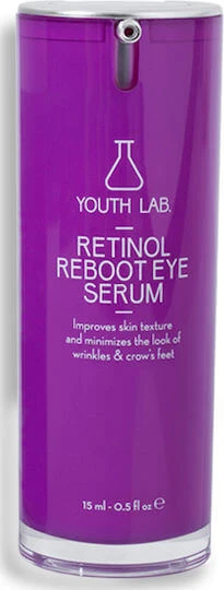 Youth Lab. Retinol Reboot Serum Hidratant și Anti-îmbătrânire pentru Ochi cu Retinol și Acid Hialuronic pentru Cearcăne și Tonifiere 15ml