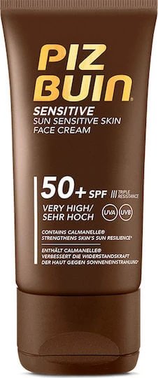 Piz Buin Sensitive Cream Cremă de Față cu Protecție Solară Rezistentă la Apă SPF50 50ml