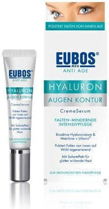 Eubos Hyaluron Eye Contour Cremă Tonifiantă pentru Ochi cu Acid Hialuronic și Colagen 15ml