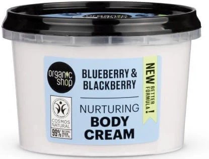 Organic Shop Afine și mure Crema hidratant pentru corp pentru toate tipurile de piele 250ml