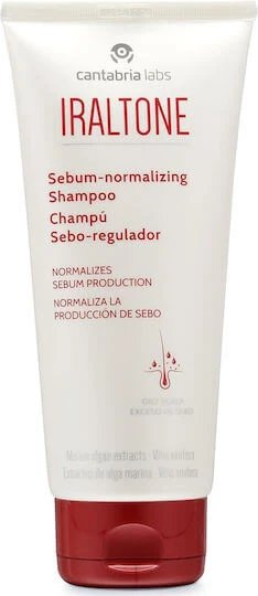 Cantabria labs Iraltone Sebum Normalizing Sampon de Par împotriva Mătreaței și Căderii Părului pentru Păr Gras 200ml