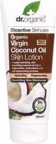 Dr.Organic Virgin Coconut Oil Loțiune hidratant pentru corp cu Aromă Nucă de cocos pentru toate tipurile de piele 200ml