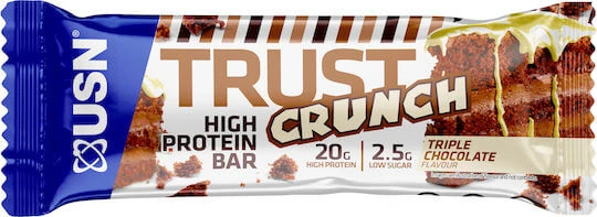 USN Trust Crunch Baton cu 18% Proteină & Aromă Triple Chocolate 60gr