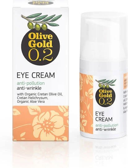 Olivaloe Olive Gold 0.2 Cremă de Ochi Hidratantă și Anti-îmbătrânire pentru Cearcane cu Acid Hialuronic și Aloe Vera 30ml