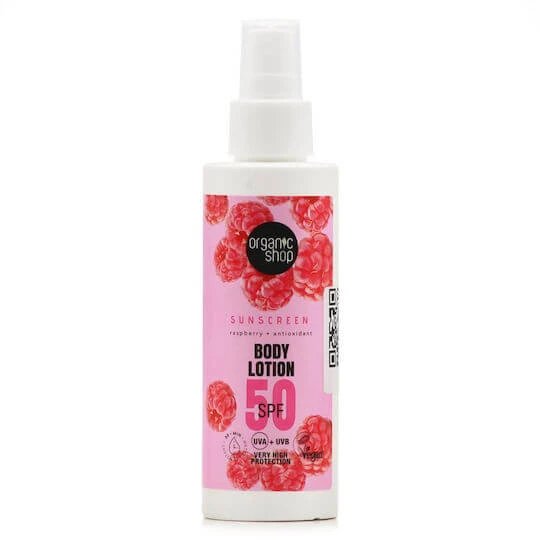 Organic Shop Cranberry Loțiune Antisolară pentru Corp SPF50 Spray 150ml