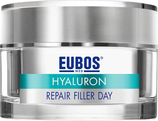Eubos Hyaluron Repair Filler Cremă de Față de Zi pentru Hidratare, Anti-Îmbătrânire și Tonifiere cu Acid Hialuronic și Peptide 50ml