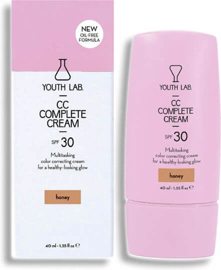 Youth Lab. Complete CC Honey Cremă de Față de Zi cu SPF30 pentru Hidratare, Imperfecțiuni și Pete Pigmentare cu Niacinamidă 40ml