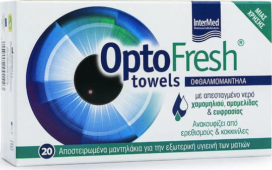 InterMed OptoFresh Șervețele Curățarea pleoapelor pentru Alergii 20buc