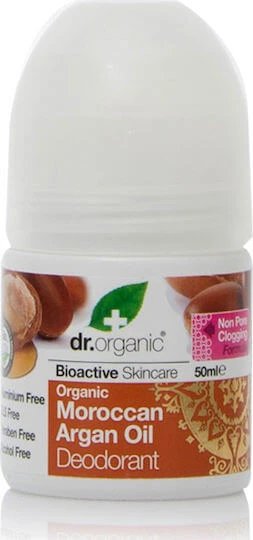 Dr.Organic Moroccan Argan Oil Ulei de argan marocan Deodorant Natural sub formă de Roll-On Fără aluminiu 50ml