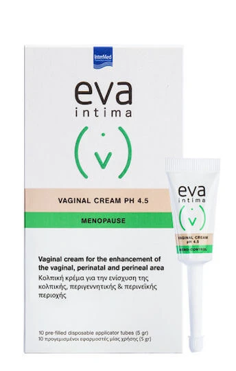 Eva Intima Meno-Control Vaginal pH 4.5 Cremă 5gr 10buc InterMed