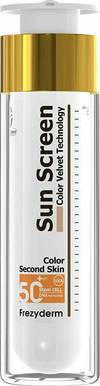 Cremă solară waterproof Color Velvet SPF50+, cu pigment 50 ml, Frezyderm