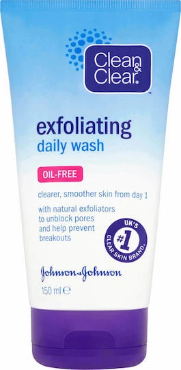 Clean & Clear Exfoliating Daily Wash Scrub pentru Față 150ml