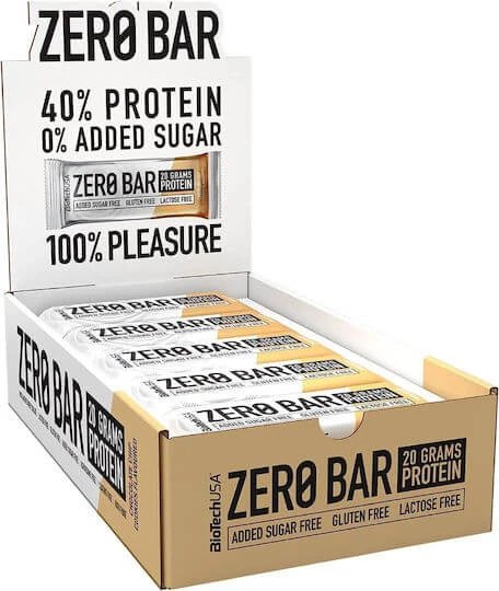 Biotech USA Zero Bar with Native Whey Isolate Batoane Proteină cu Aromă Chocolate Chips Cookies 20x50gr