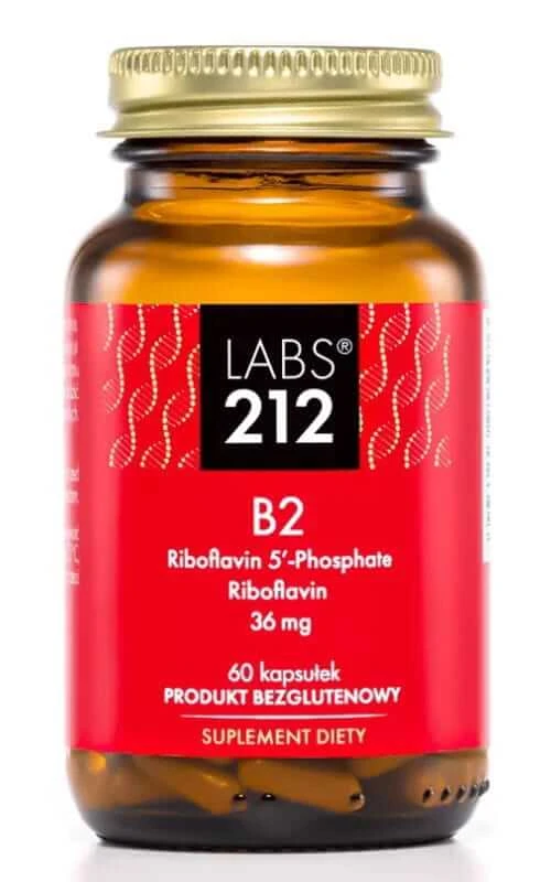 Labs212 Vitamina B2 R-5′-P + Riboflavină (vitamina B2) 60 capsule