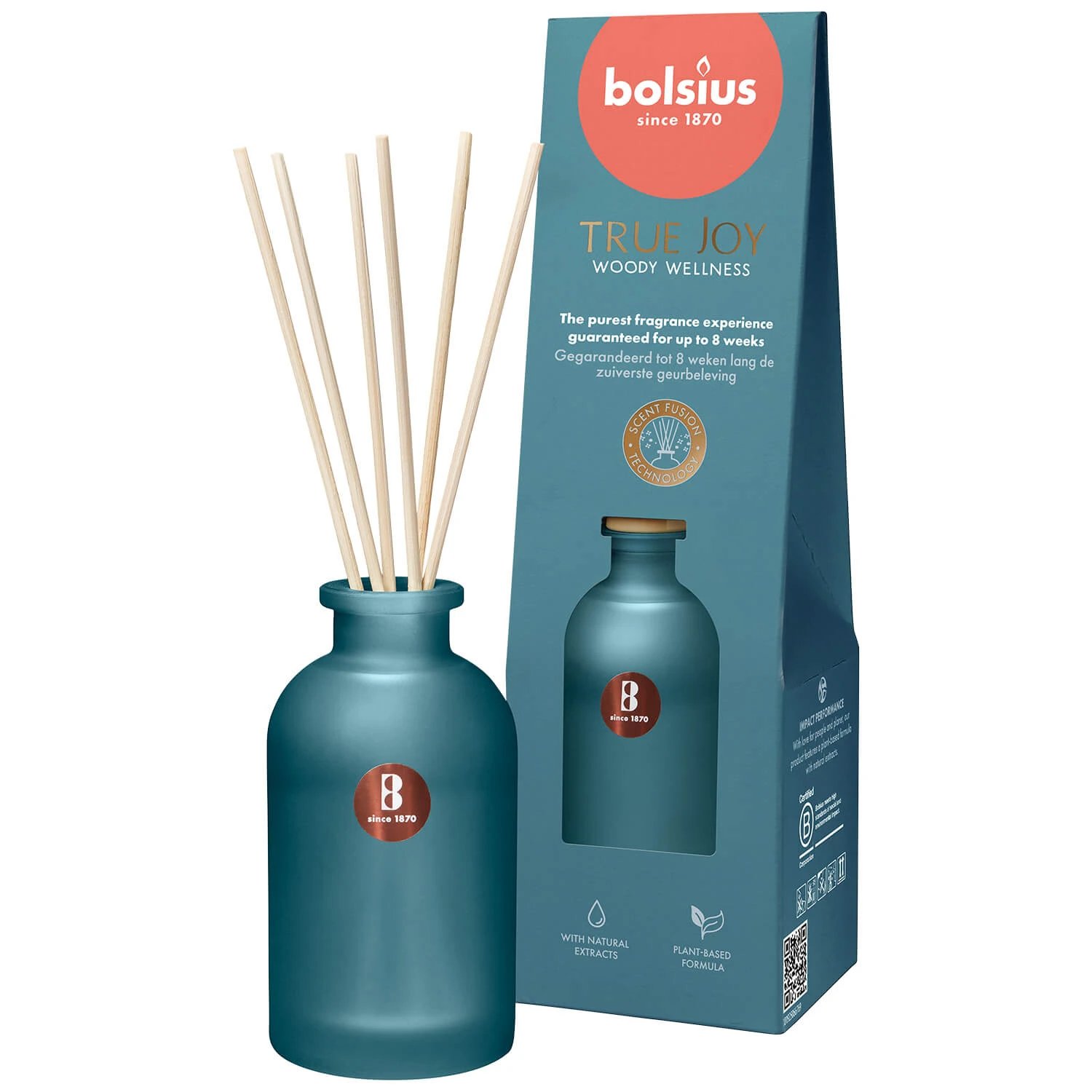 Bolsius True Joy Woody Wellness, difuzor de parfum, 80 ml