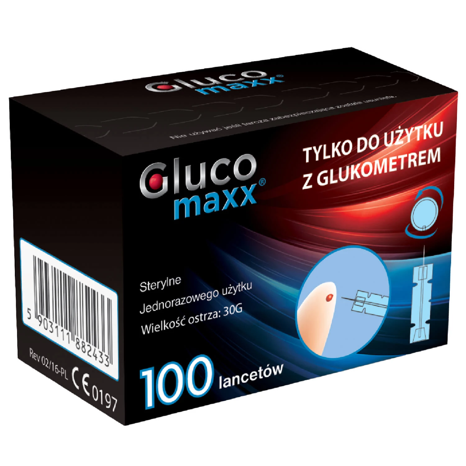 Glucomaxx, lancette, 100 bucăți