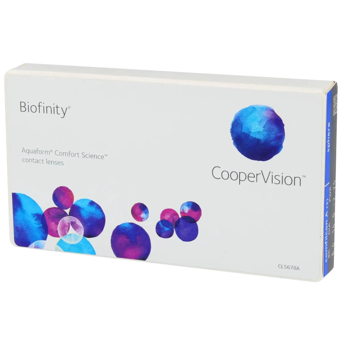 CooperVision Biofinity 8.6, lentile de contact, 30 zile, 24 ore, -2.00, 6 buc