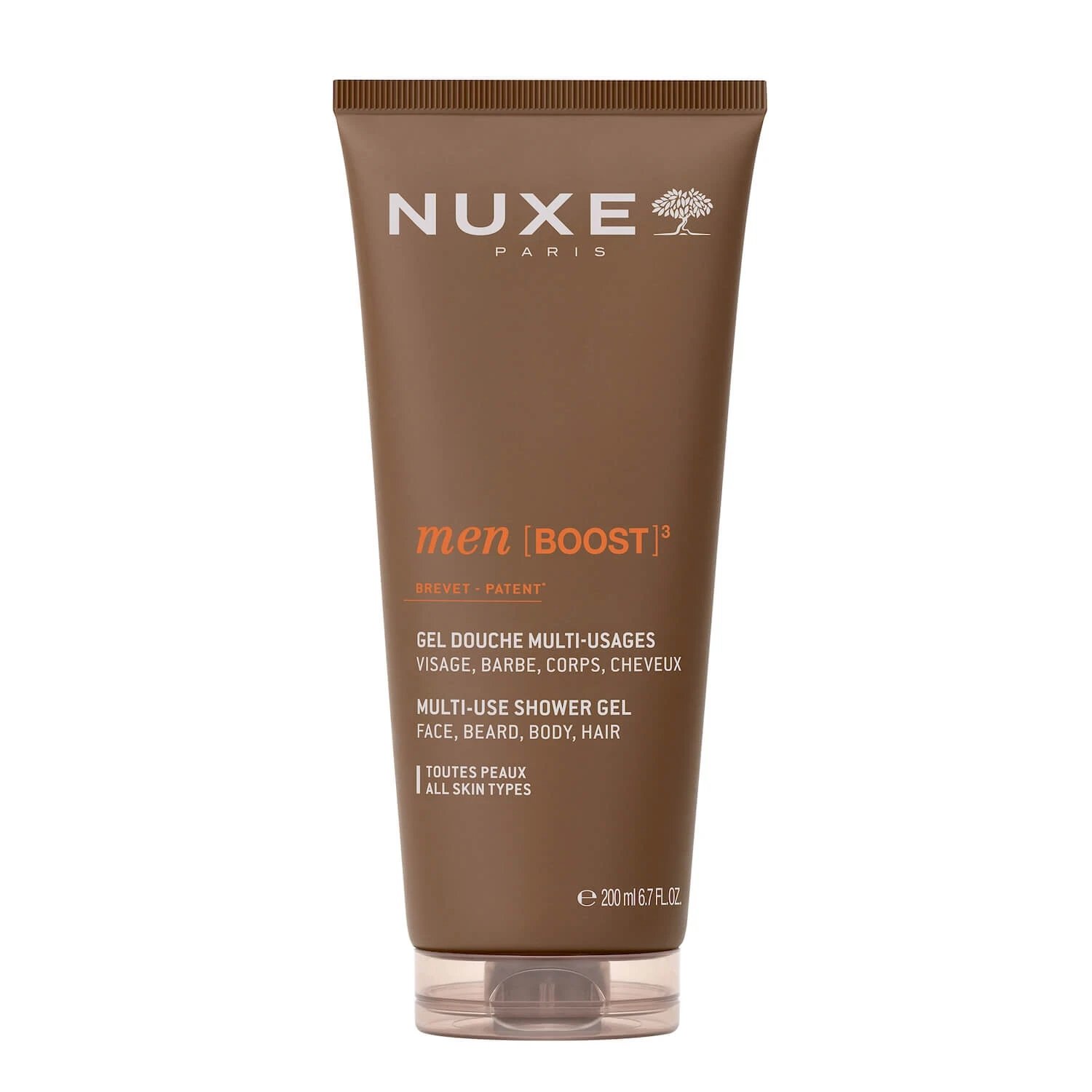 Nuxe Men Boost, gel de duș multifuncțional, 200 ml