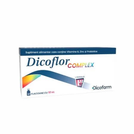 Probiotic Complex, 12 flacoane x 10 ml, Dicoflor
