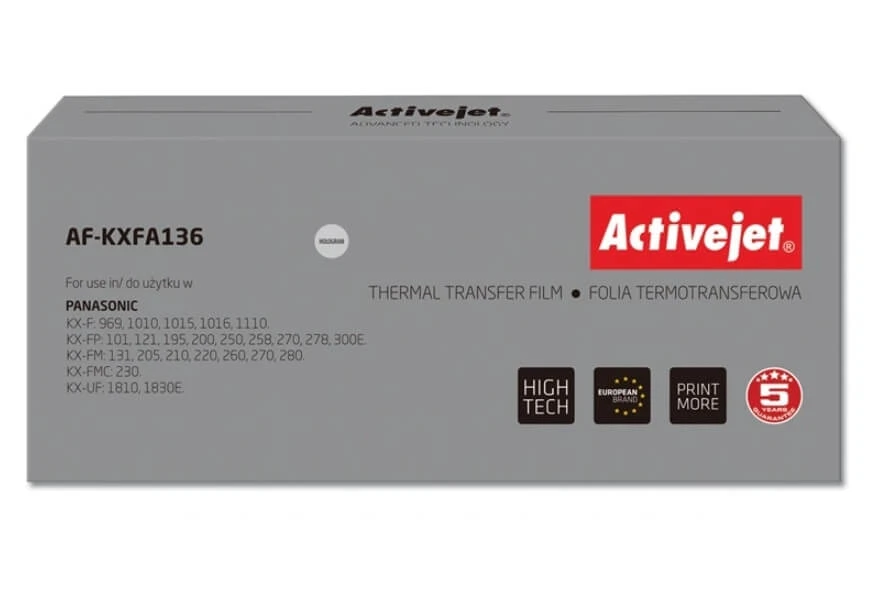 ActiveJet Bandă pentru transfer termic pentru Panasonic KX-FA136