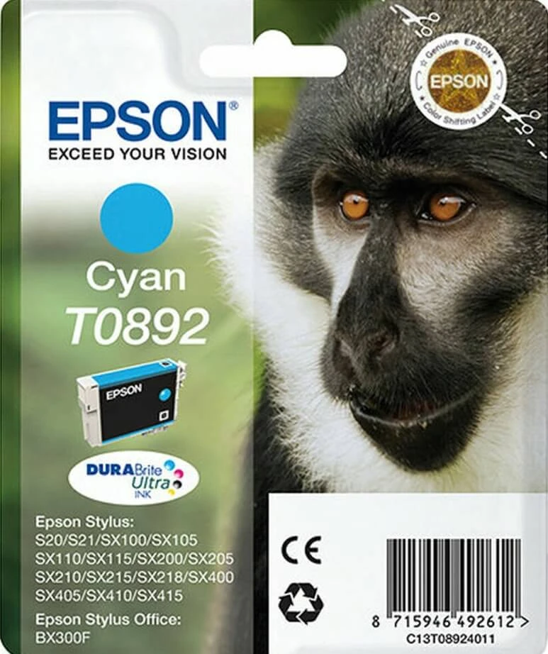 Cerneală Epson C13T08924011 albastru (cyan)