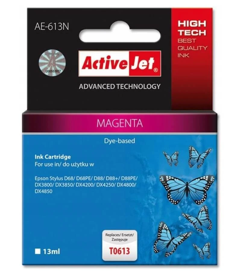 Cerneală ActiveJet pentru Epson T0613 roșu (magenta)