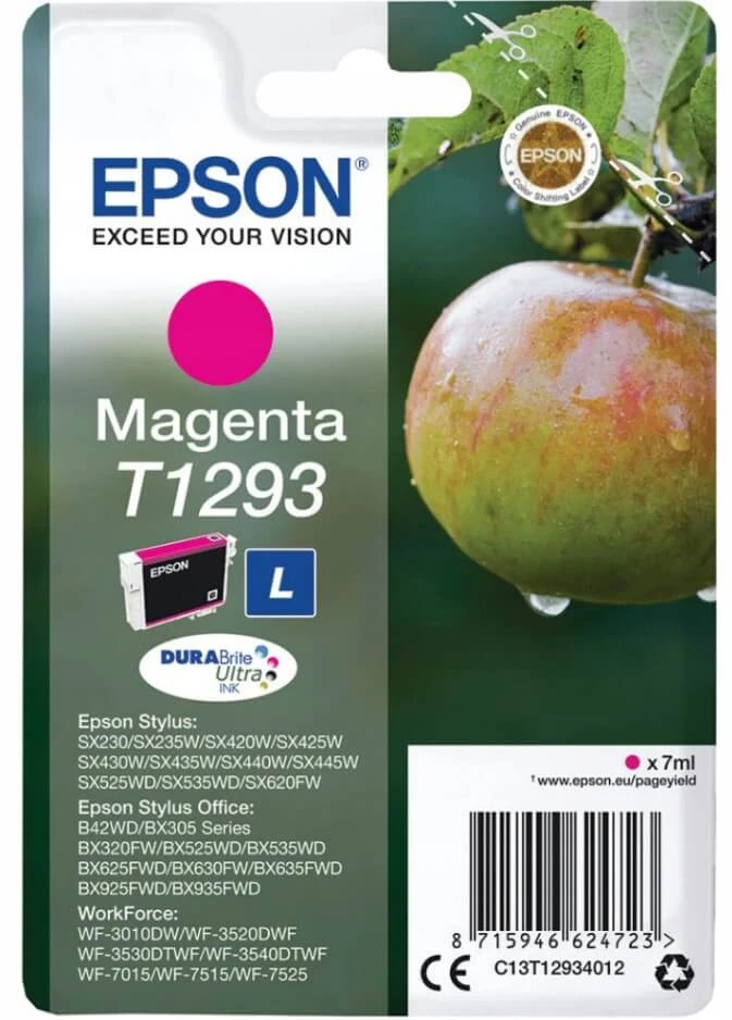 Cerneală originală EPSON T1293 magenta C13T12934012