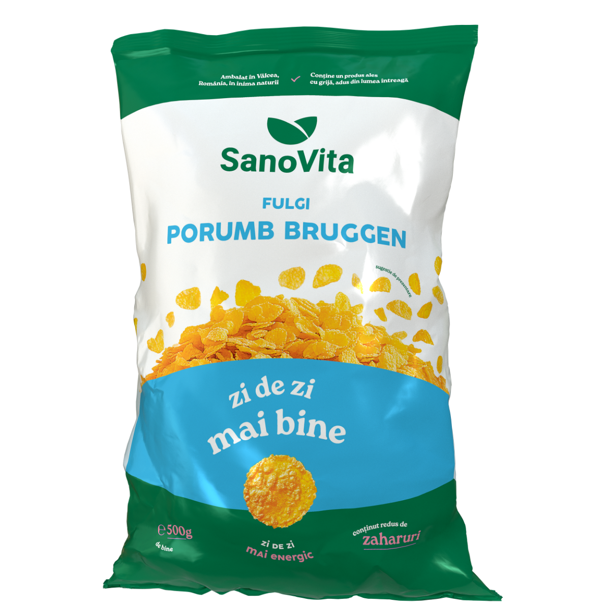 Fulgi de porumb Bruggen, 500g, SanoVita